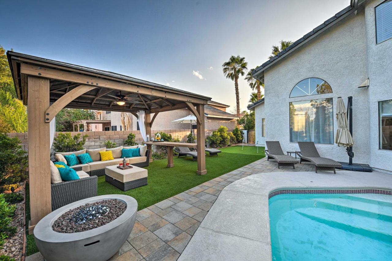 Top-Notch Las Vegas Oasis With Games, Golf And More! Villa Exterior photo